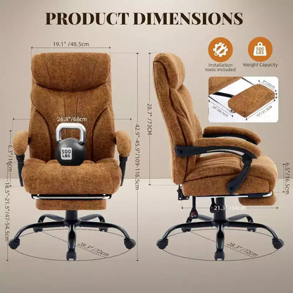 Sedia ergonomica da ufficio, sedia da gaming in PU, altezza regolabile, reclinabile da 90 a 135 gradi, schienale con ruote girevoli a 360 gradi, capacità di 350 libbre per l'ufficio