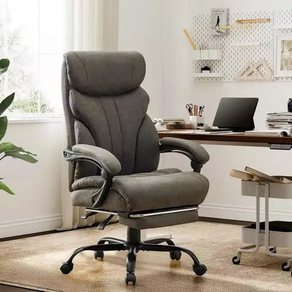 Sedia ergonomica da ufficio, sedia da gaming in PU, altezza regolabile, reclinabile da 90 a 135 gradi, schienale con ruote girevoli a 360 gradi, capacità di 350 libbre per l'ufficio