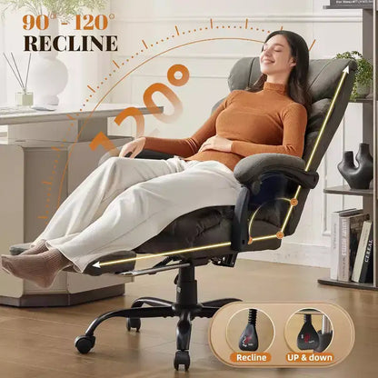 Sedia ergonomica da ufficio, sedia da gaming in PU, altezza regolabile, reclinabile da 90 a 135 gradi, schienale con ruote girevoli a 360 gradi, capacità di 350 libbre per l'ufficio