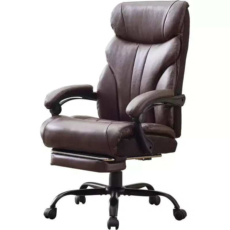 Sedia ergonomica da ufficio, sedia da gaming in PU, altezza regolabile, reclinabile da 90 a 135 gradi, schienale con ruote girevoli a 360 gradi, capacità di 350 libbre per l'ufficio