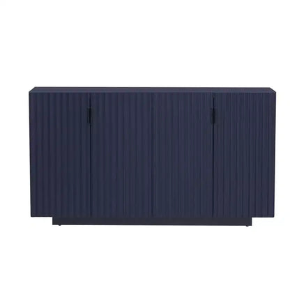 Madia Buffet Clihome con ante scanalate e ampio spazio contenitore, mobile credenza con ripiani regolabili