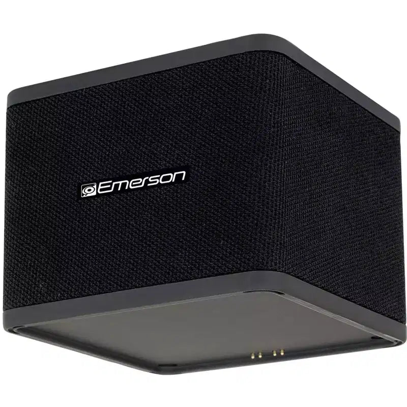 Emerson EAS-3006-BK Sound Blox  Wireless Magnetic Stackable Bluetooth Speakers, Instant Connect, Multi-Room Audio, USB-C Charging, Built-in Subwoofer