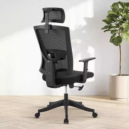 Sedia da ufficio ergonomica, sedia da scrivania regolabile in rete con supporto lombare, sedia direzionale girevole con ruote per casa, ufficio, gaming