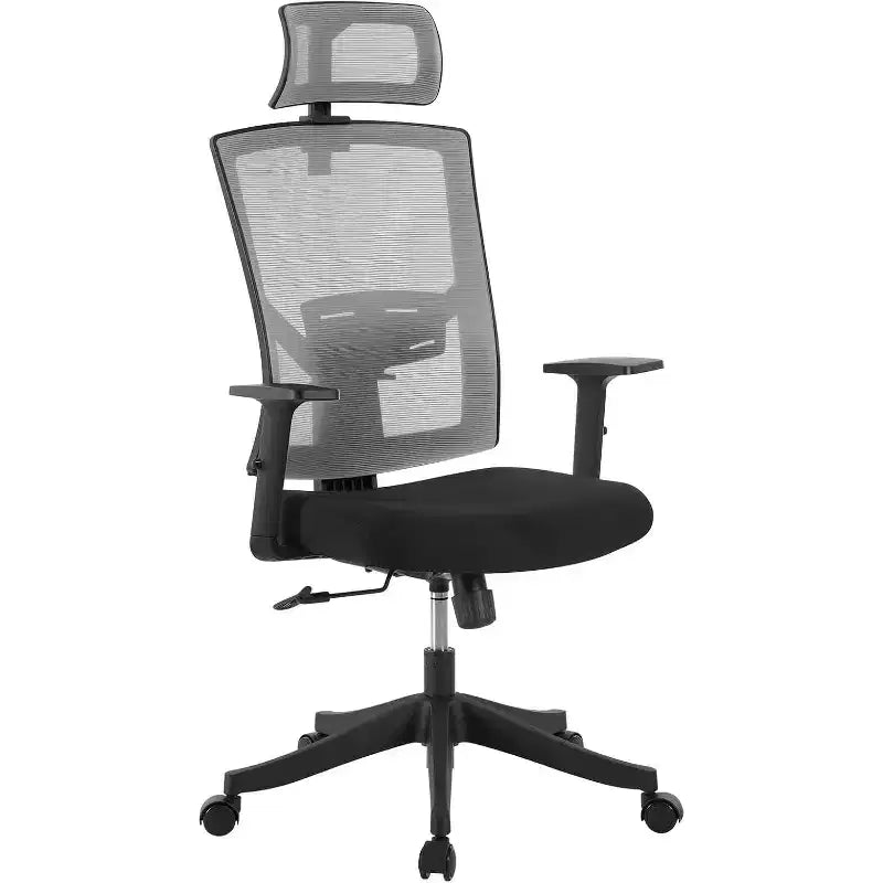 Sedia da ufficio ergonomica, sedia da scrivania regolabile in rete con supporto lombare, sedia direzionale girevole con ruote per casa, ufficio, gaming