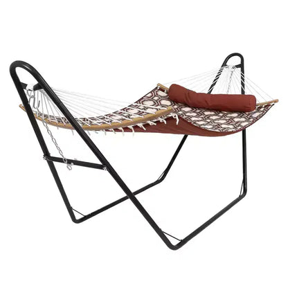 Telaio regolabile per amaca doppia, struttura in acciaio per balcone, portico, terrazza, ponte e giardino, 2,7-4,2 metri, capacità di carico 250 kg