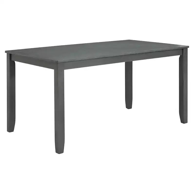 MAYEERTY Set Tavolo da Pranzo Moderno 6 Pezzi, Tavolo in Legno con 4 Sedie e Panchina, Grigio