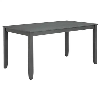 MAYEERTY Set Tavolo da Pranzo Moderno 6 Pezzi, Tavolo in Legno con 4 Sedie e Panchina, Grigio