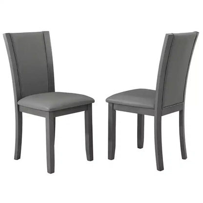 MAYEERTY Set Tavolo da Pranzo Moderno 6 Pezzi, Tavolo in Legno con 4 Sedie e Panchina, Grigio