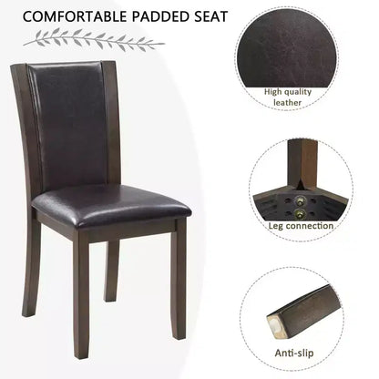 MAYEERTY Set Tavolo da Pranzo Moderno 6 Pezzi, Tavolo in Legno con 4 Sedie e Panchina, Grigio