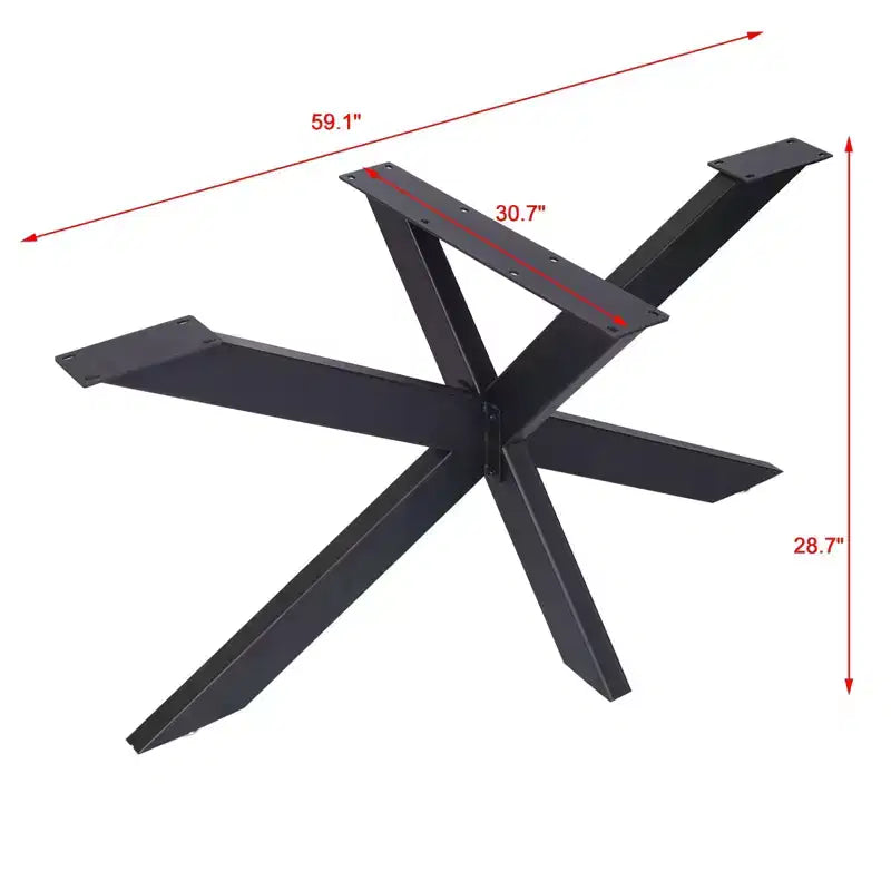 Table Legs, Heavy Duty Metal Table Legs with Pre-Drilled Holes, Heat Resistant Desk Legs for Coffee Dining Side Table