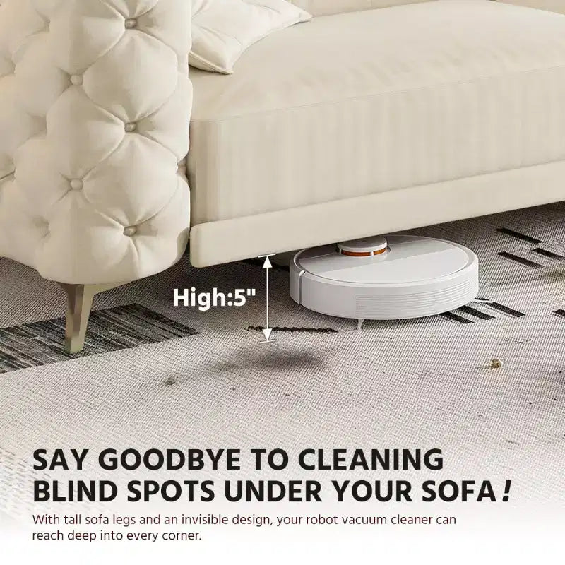 Divano letto matrimoniale moderno convertibile con pouf mobile, divano letto estraibile profondo in velluto per soggiorno o camera degli ospiti - Panipeachy