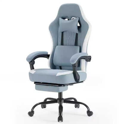 TUYOHW Ergonomic Office Chair with Padding Armrest, Gaming Chair with Lumbar Support, Swivel Rolling Chair with Wheels for Home, Office