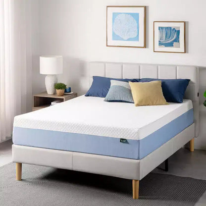 Materasso in memory foam Zinus 12 Queen Cooling Essential, senza fibra di vetro, rigidità media, strati rinfrescanti traspiranti, materiali certificati sicuri