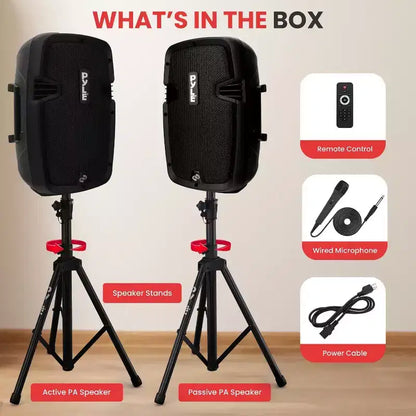 Pyle 8 PA Loudspeaker Sound System Package - PPHP849KT.5