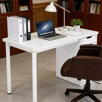 GDFStudio Elinor Classic 47 Computer Desk with 5 Drawers