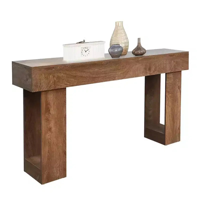 Coolmee 63 in Long Console Table for Entryway, Wood Rectangular Sofa Table Behind The Couch, Farmhouse Entryway Tables for Entrance, Hallway