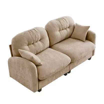 MAYEERTY Loveseat Cloud Sectional Sofa with Tufted Cushion Backrest Design Armrests for Living Room Camel
