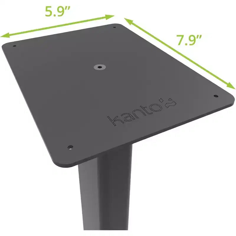 Kanto Ren Powered Speaker System - White, and Kanto ST28 Speaker Stands - Black