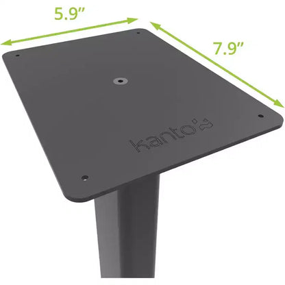 Kanto Ren Powered Speaker System - White, and Kanto ST28 Speaker Stands - Black