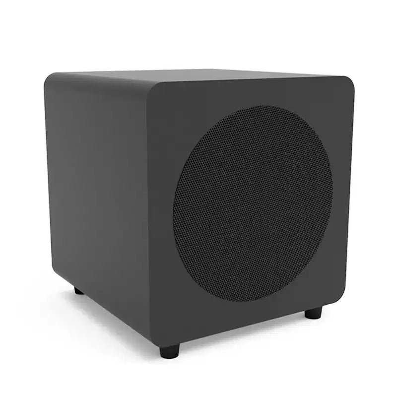 Sistema di altoparlanti amplificati Kanto Ren - Bianco, Supporti per altoparlanti Kanto ST34 - Nero e Subwoofer amplificato Kanto - Nero