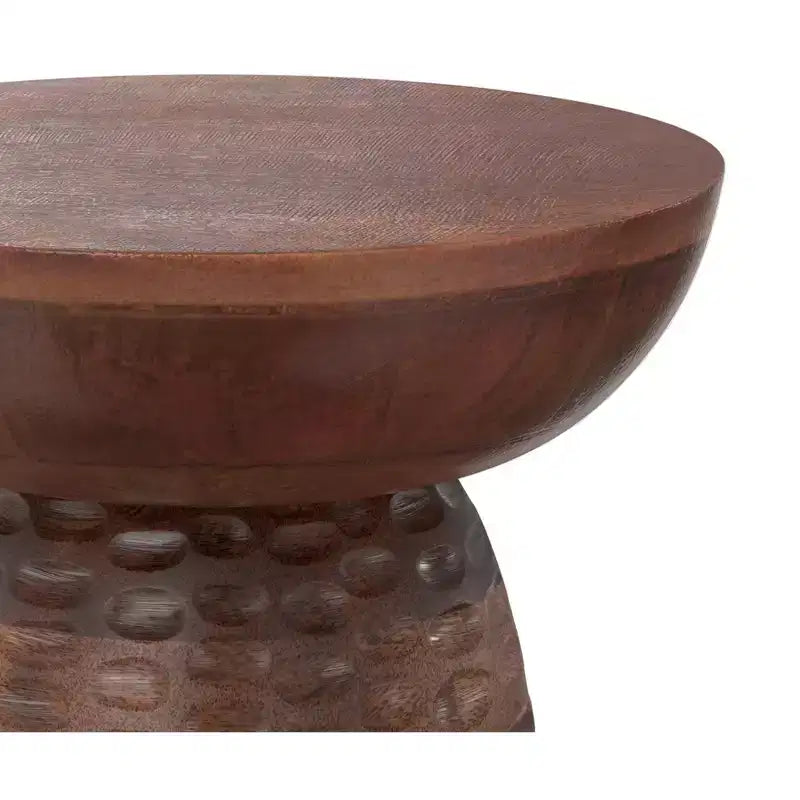 Tavolino d'appoggio contemporaneo Willis in legno massello largo 33 cm
