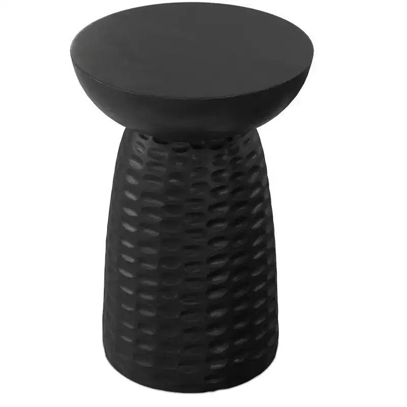Tavolino d'appoggio contemporaneo Willis in legno massello largo 33 cm
