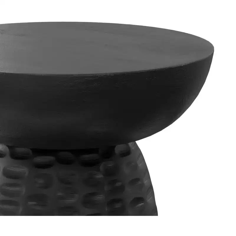 Tavolino d'appoggio contemporaneo Willis in legno massello largo 33 cm