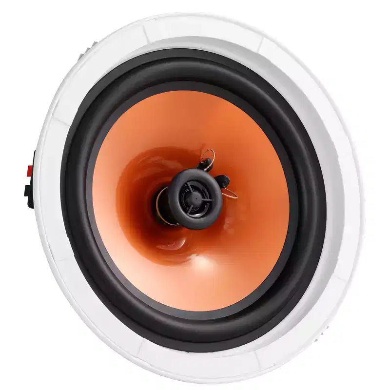 VEVOR 4 PCs 8 Inch In Ceiling Speakers, 100-Watts, Flush Mount Ceiling & in-Wall Speakers System with 8Impedance 89dB Sensitivity, White