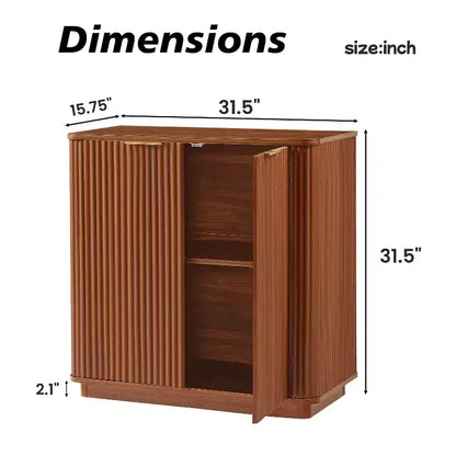 Mobile credenza ModernLuxe, credenza moderna con design a onde curve e ripiano regolabile