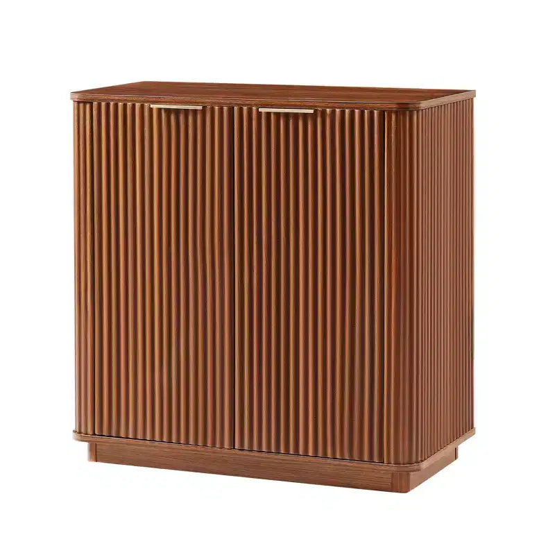 Mobile credenza ModernLuxe, credenza moderna con design a onde curve e ripiano regolabile