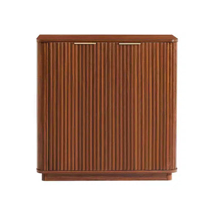 Mobile credenza ModernLuxe, credenza moderna con design a onde curve e ripiano regolabile