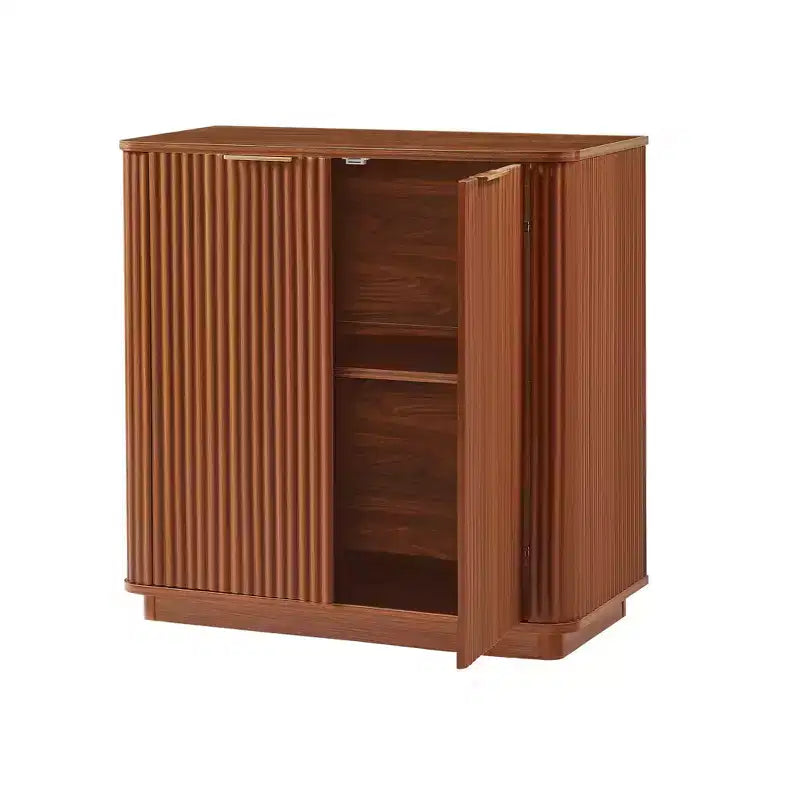 Mobile credenza ModernLuxe, credenza moderna con design a onde curve e ripiano regolabile