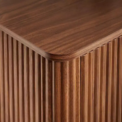 Mobile credenza ModernLuxe, credenza moderna con design a onde curve e ripiano regolabile