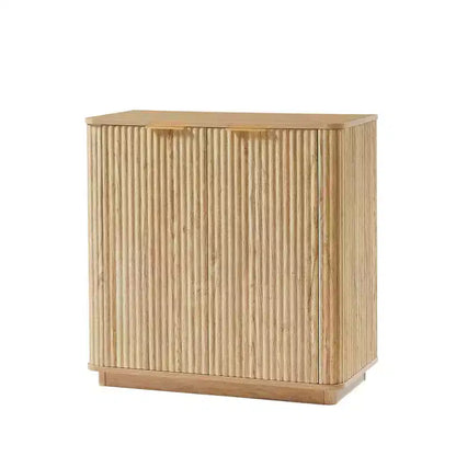 Mobile credenza ModernLuxe, credenza moderna con design a onde curve e ripiano regolabile