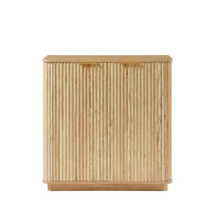 Mobile credenza ModernLuxe, credenza moderna con design a onde curve e ripiano regolabile
