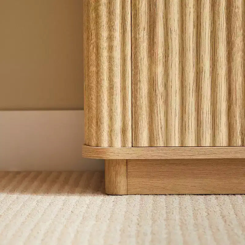 Mobile credenza ModernLuxe, credenza moderna con design a onde curve e ripiano regolabile