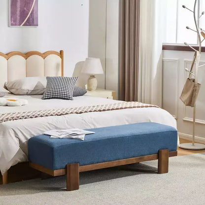 Christopher Knight Home Panca imbottita Blinny 54.75W con gambe in legno di gomma