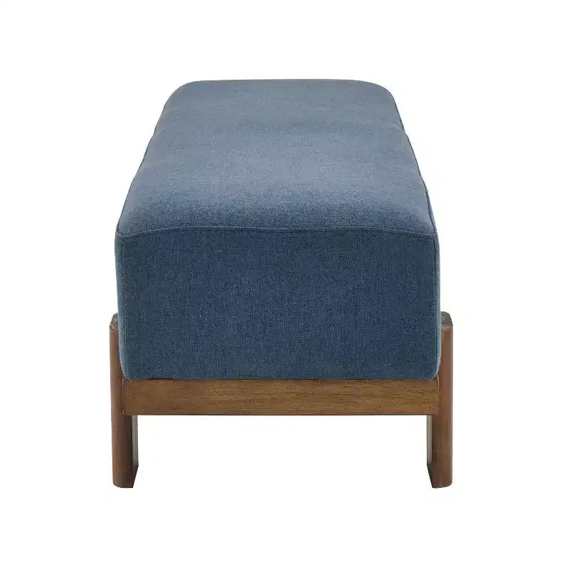 Christopher Knight Home Panca imbottita Blinny 54.75W con gambe in legno di gomma