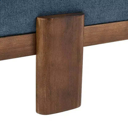 Christopher Knight Home Panca imbottita Blinny 54.75W con gambe in legno di gomma