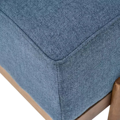 Christopher Knight Home Panca imbottita Blinny 54.75W con gambe in legno di gomma