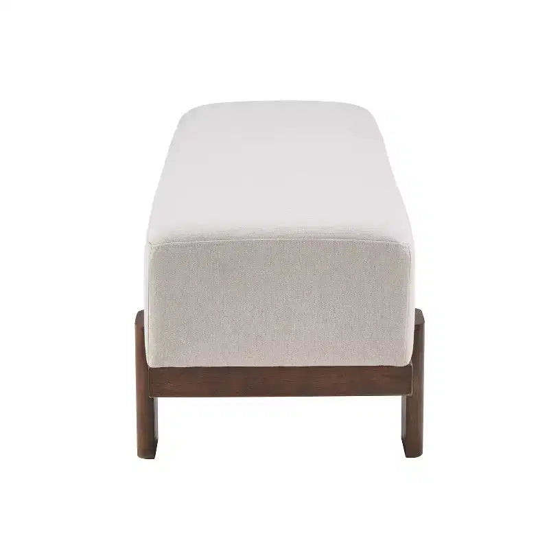 Christopher Knight Home Panca imbottita Blinny 54.75W con gambe in legno di gomma