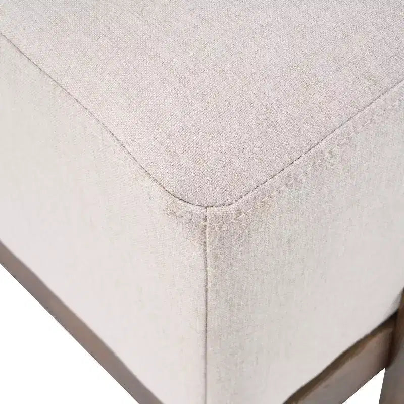 Christopher Knight Home Panca imbottita Blinny 54.75W con gambe in legno di gomma