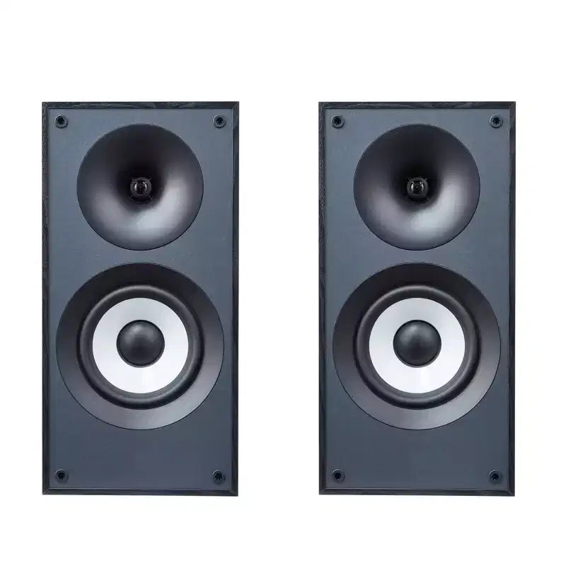 VEVOR Powered Bookshelf Speakers, 25W x 2, Active Studio Monitor Speaker, 5.5 Woofer, Bluetooth/RCA/Coaxial/Optical/USB Connection, Black