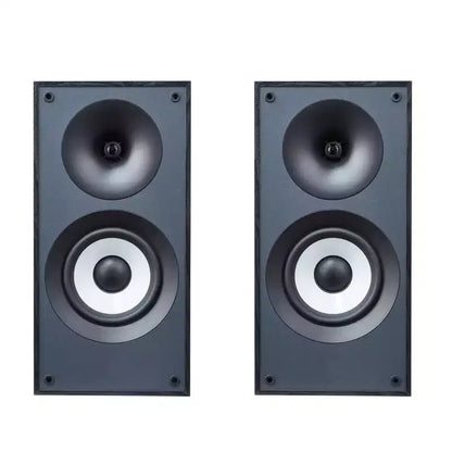 VEVOR Powered Bookshelf Speakers, 25W x 2, Active Studio Monitor Speaker, 5.5 Woofer, Bluetooth/RCA/Coaxial/Optical/USB Connection, Black