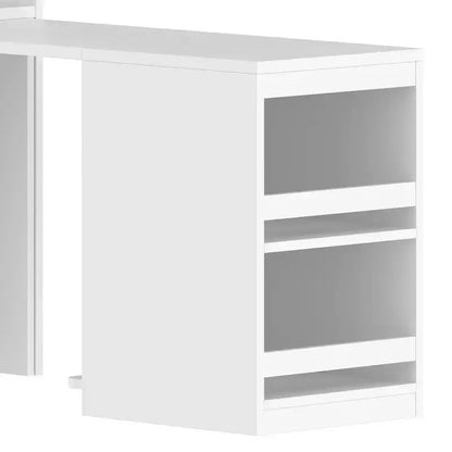 GDFStudio Phyllis Multifunctional Wooden Wardrobe with Convertible Desk