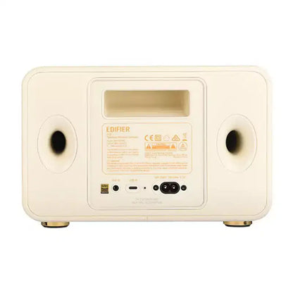 60-Watt-Continuous Bluetooth Retro D32 Rechargeable Tabletop Speaker with 4-In. Woofers, Wi-Fi, High-Res Audio, and AirPlay