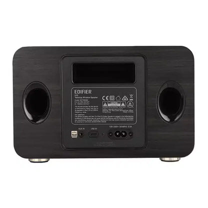 60-Watt-Continuous Bluetooth Retro D32 Rechargeable Tabletop Speaker with 4-In. Woofers, Wi-Fi, High-Res Audio, and AirPlay