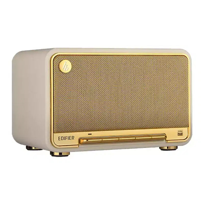 60-Watt-Continuous Bluetooth Retro D32 Rechargeable Tabletop Speaker with 4-In. Woofers, Wi-Fi, High-Res Audio, and AirPlay