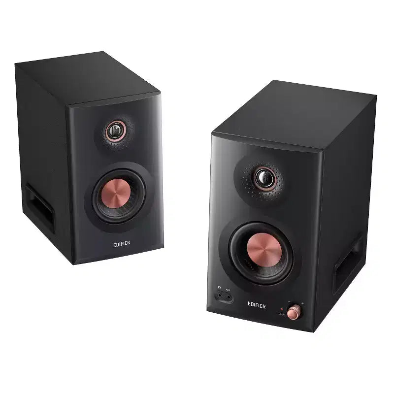 110-Watt-RMS Bluetooth MR5 Powered 2.0 Studio Monitor Speaker Set with 5-In. Woofers, Hi-Res Audio/Hi-Res Audio Wireless, Pair