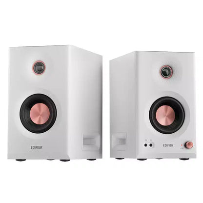 110-Watt-RMS Bluetooth MR5 Powered 2.0 Studio Monitor Speaker Set with 5-In. Woofers, Hi-Res Audio/Hi-Res Audio Wireless, Pair